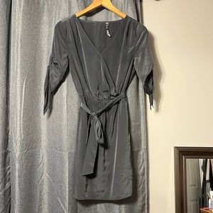 Gray XS silky dress